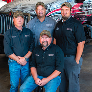 four men who make up the diesel instructors